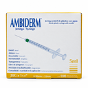 Jeringa Ambiderm 5 ml con Aguja 20G × 32 mm Amarilla – Caja con 100