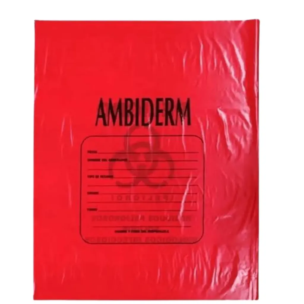 [AMB-15] Bolsa roja para RPBI Ambiderm 50 × 60 cm – 1 Pieza