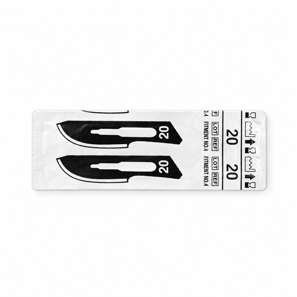 [AMB-69] Hoja para Bisturí Ambiderm #20 Acero Inoxidable Estéril – 1 Pieza