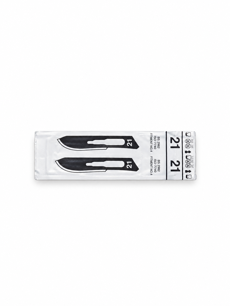 Hoja para Bisturí Ambiderm #21 Acero Inoxidable Estéril – 1 Pieza