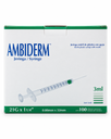 Jeringa Ambiderm 3 ml con Aguja 21G × 32 mm Verde – Caja con 100