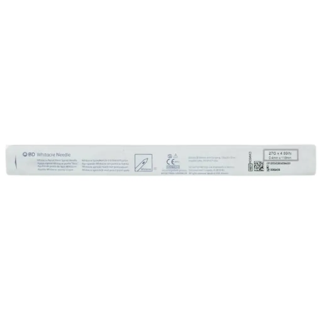 [BED-14] AGUJA ESPINAL WHITACRE 27G X 4/11  (409443) PZA