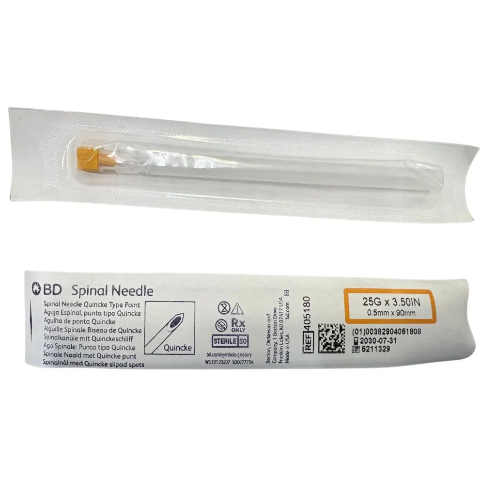[BED-16] AGUJA P/RAQUEA SPINAL NO. 25GX3.5 (405180) PZA