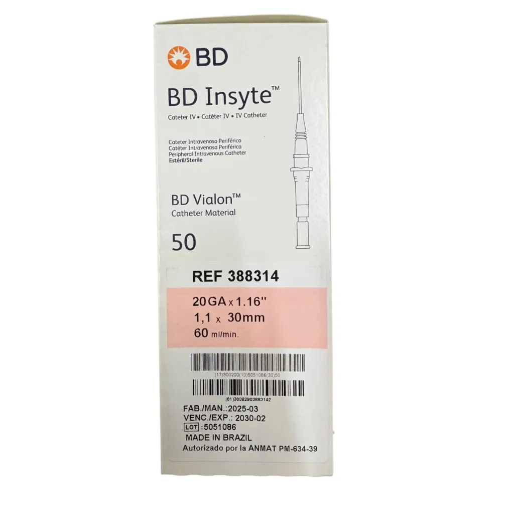 [BED-23] CATETER INTRAVENOSO INSYTE ROSA 20 X 1 1/4" REF:388314 C/50