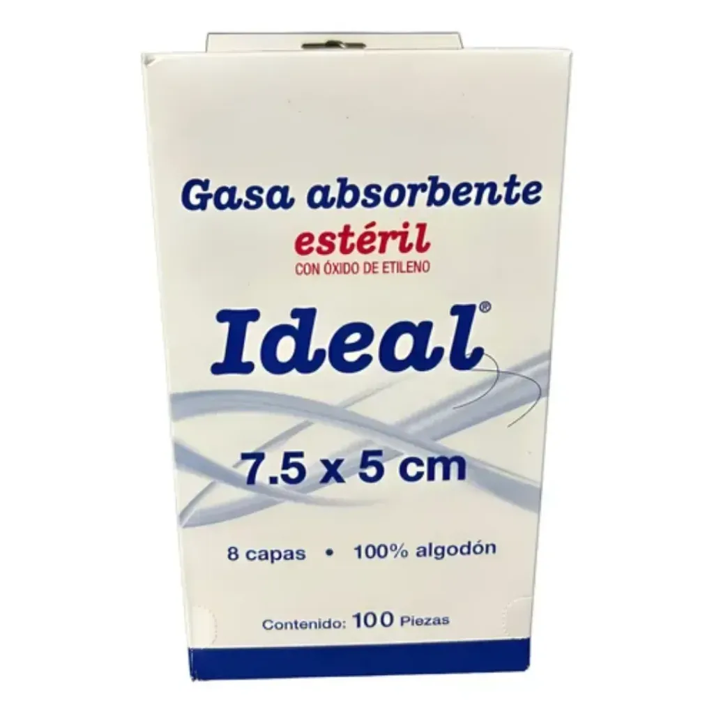 [LER-04] GASA ESTERIL 7.5X5CM (LE ROY) C/100 PZAS