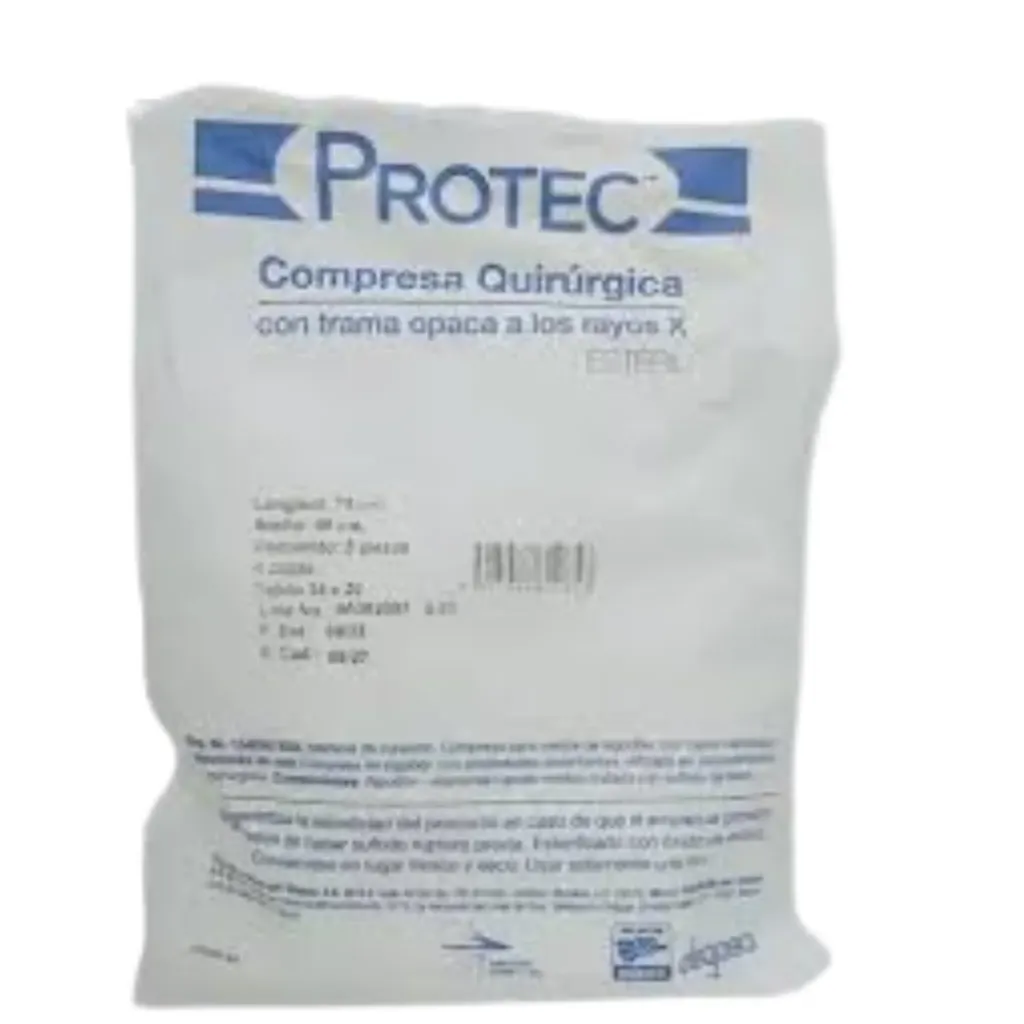 [PRO-19] COMPRESA P/VIENTRE ESTERIL 70X45 CM C/5 PZAS