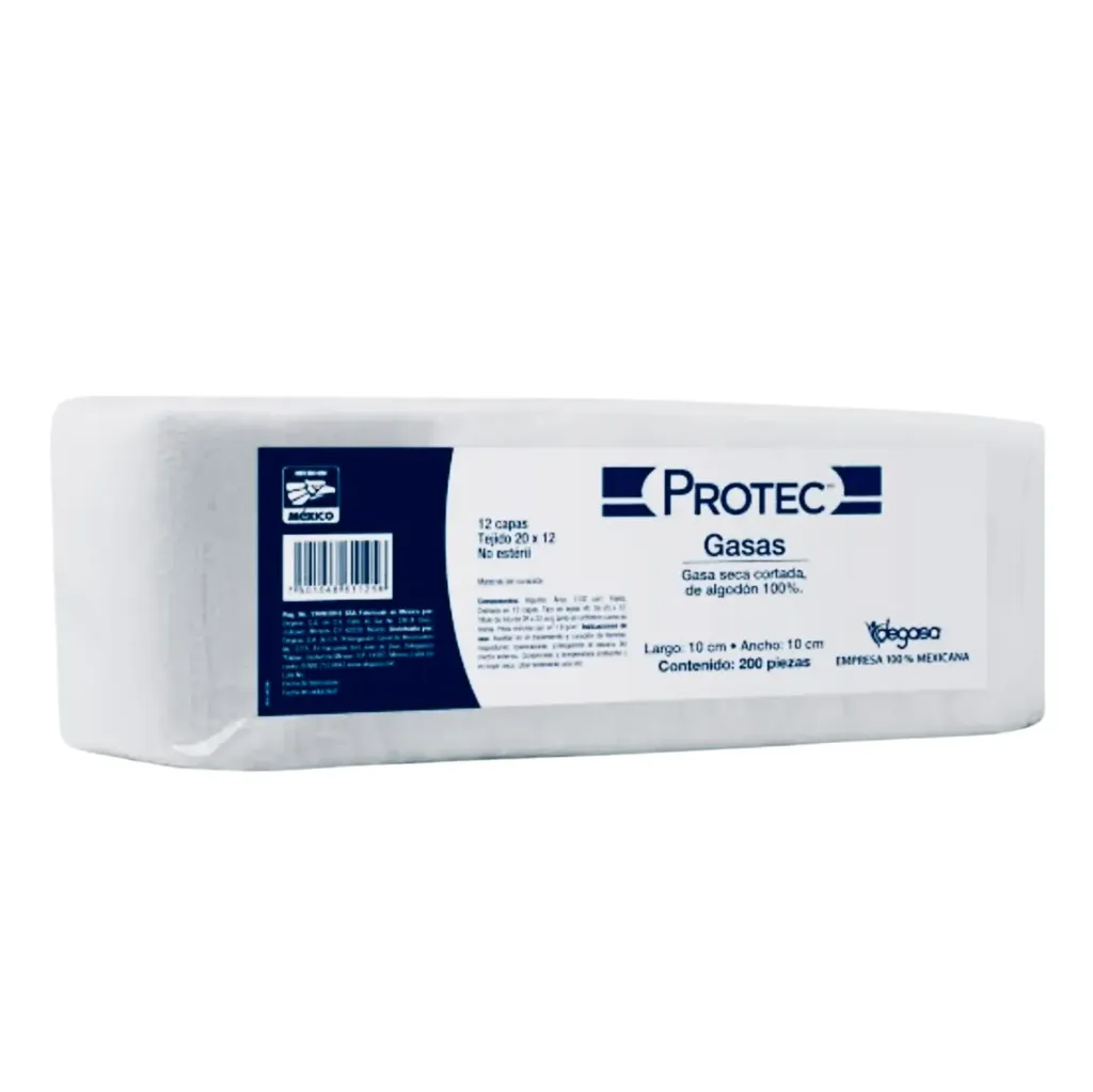 [PRO-31] ESPONJA DE GASA NO ESTERIL 10X10 S/HR (PROTEC) C/200 PZAS
