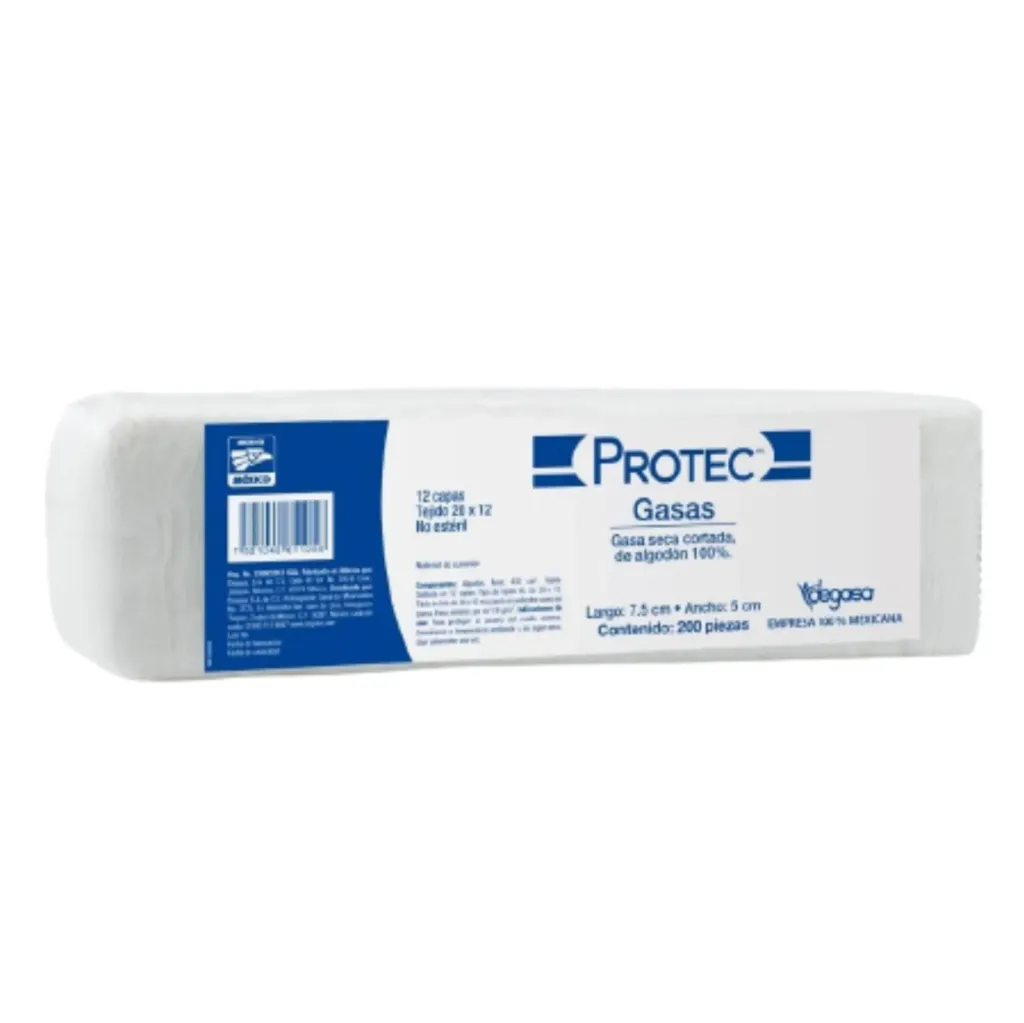 [PRO-32] ESPONJA DE GASA NO ESTERIL 7.5X5 S/HR C/200 PZAS