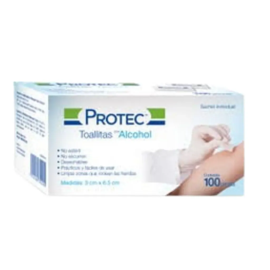 [PRO-49] TOALLA CON ALCOHOL C/100 PZAS