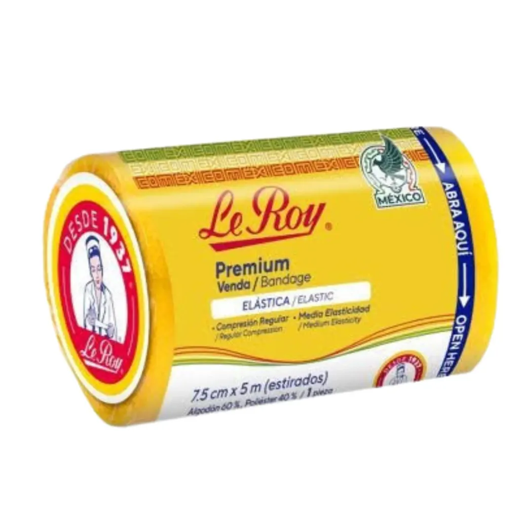[LER-20] VENDA ELASTICA (LE ROY PREMIUM) 7.5CM PZA