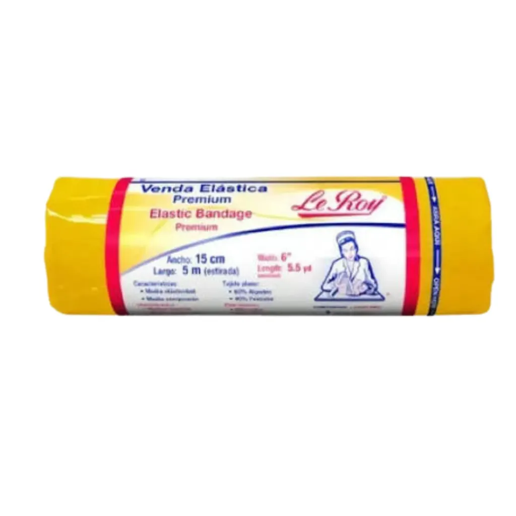 [LER-22] VENDA ELASTICA (LE ROY PREMIUM) 15CM PZA